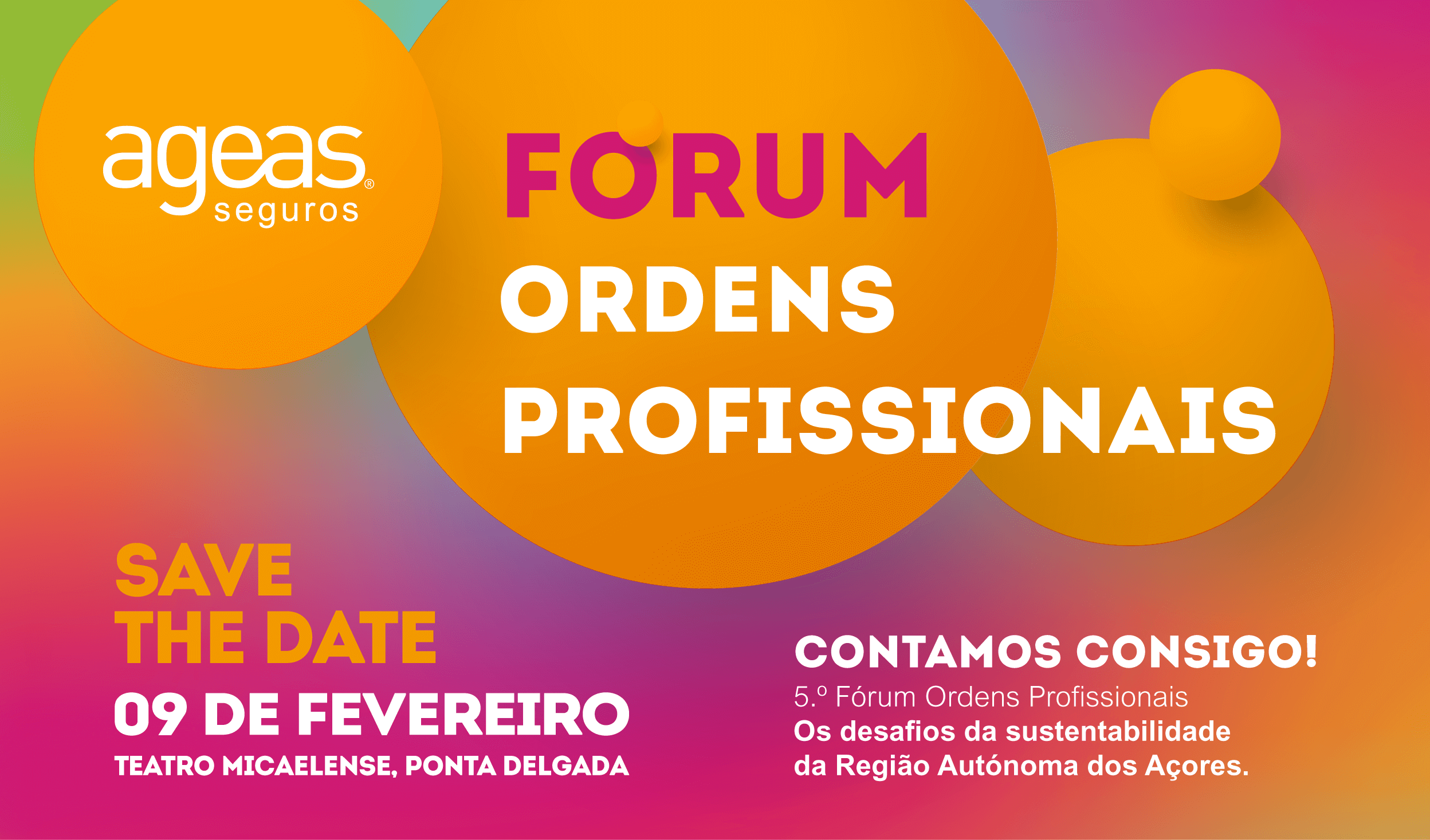 Save the date Fórum Ordens Profissionais