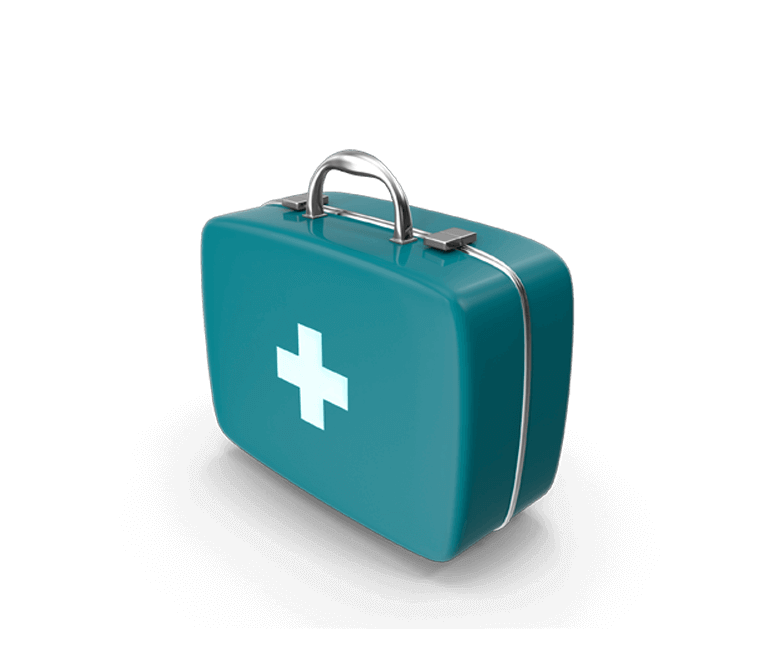 estojo de primeiros socorros